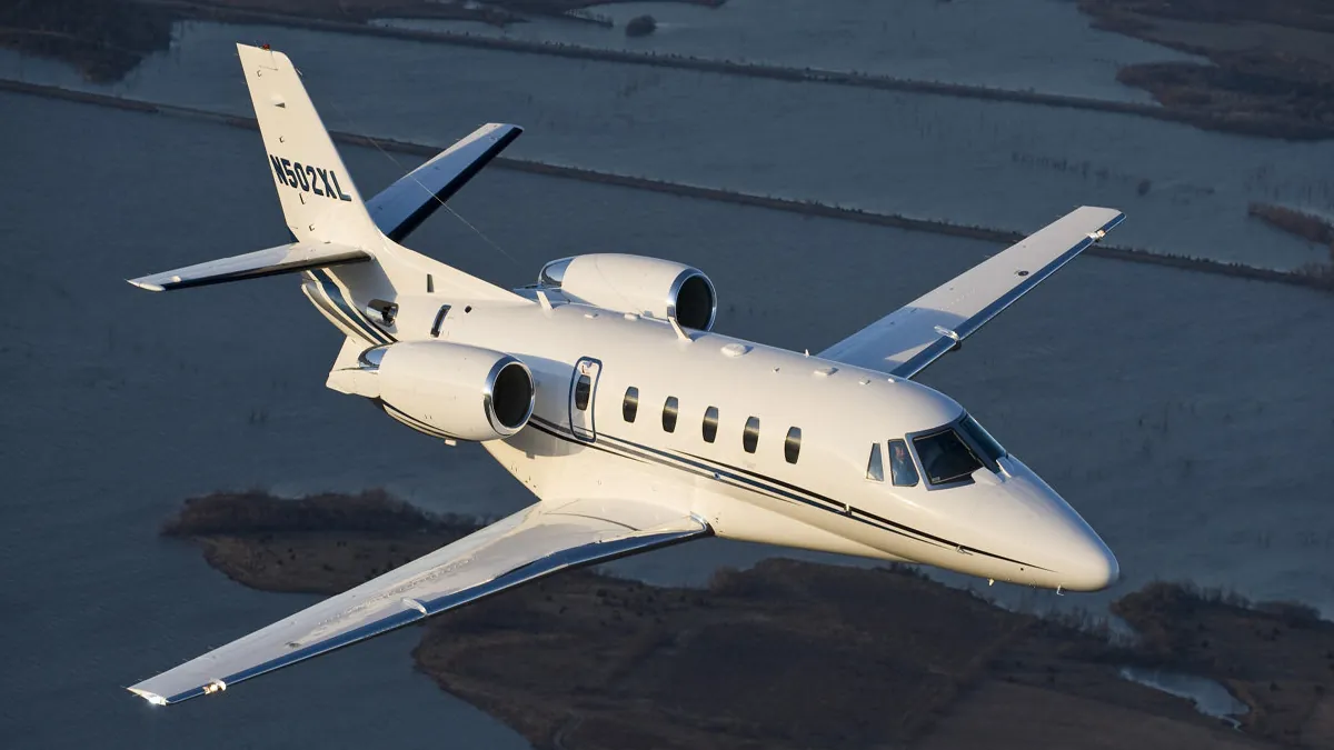 Cessna Citation XLS in flight
